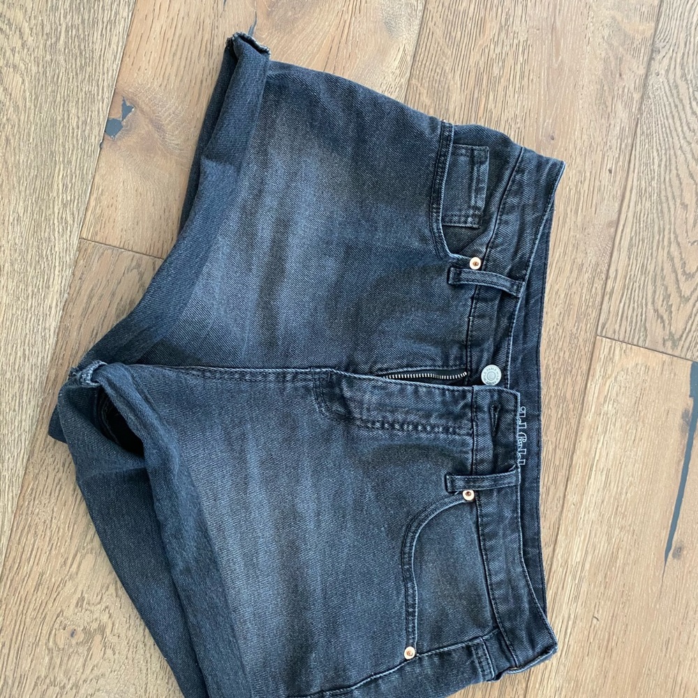 Black Jean Shorts